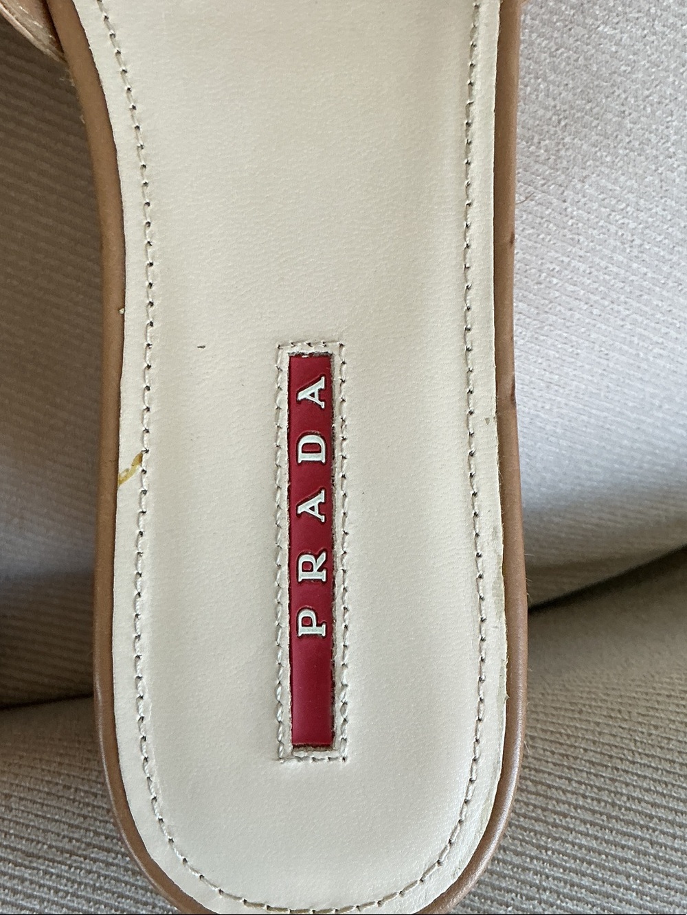 Prada Brown Leather Slide Mules - Picture 6 of 7